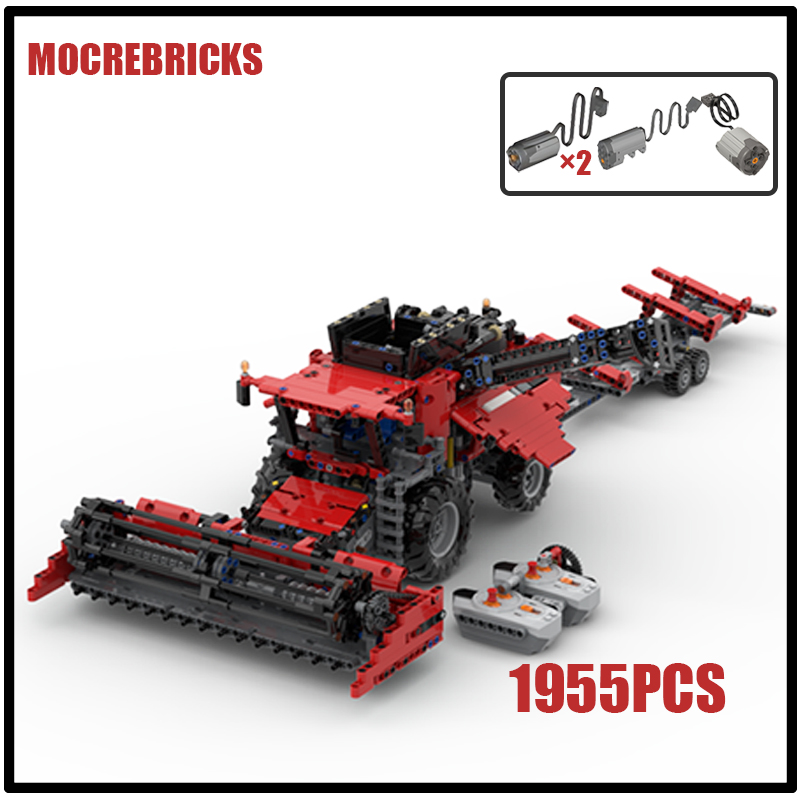 Agriculture Farming Professional - MOC Heavy-Duty Combine Harvester Building Blocks