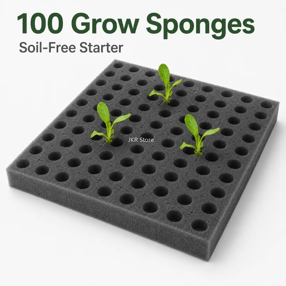 100Pcs Hydroponic Plant Sponge - Nursery Plug Tray recension och pris