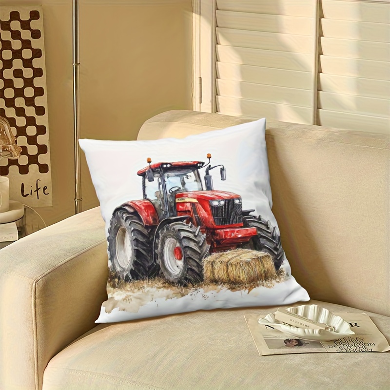 Rustic Tractor Farm Life Pillo - Agriculture Farming Cartoon recension och pris