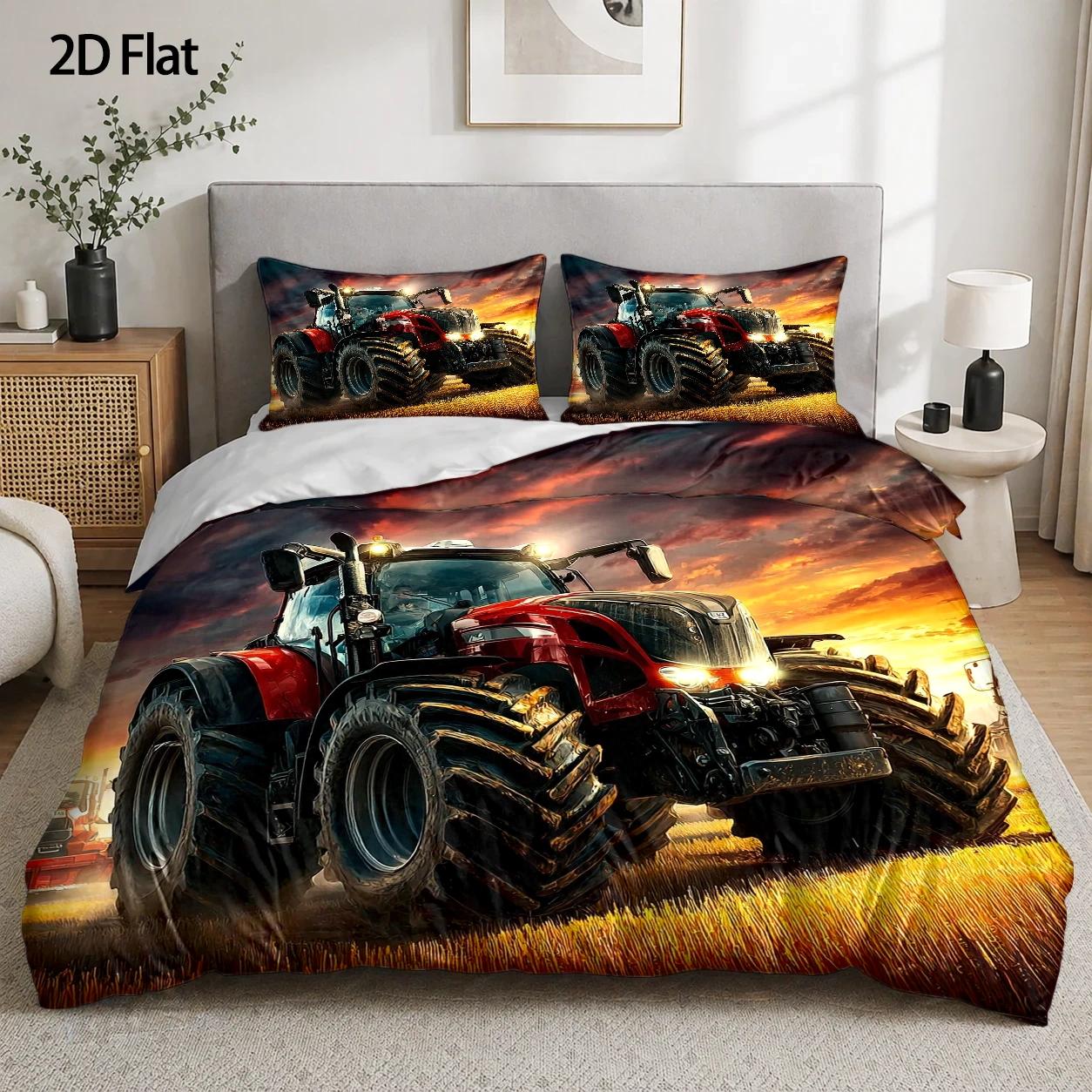 3-Piece Quilt Cover Set, 1 Qui - Agriculture Farming Cartoon recension och pris